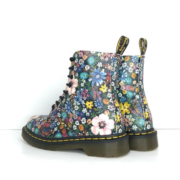 Dr Martens Wanderlust Floral 1460 WL Lace Up Combat Boots Women’s 5 Shoes - Picture 4 of 10